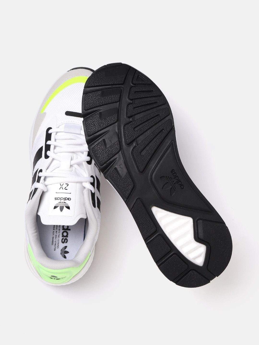 Buy ADIDAS Originals Men White & Grey Colourblocked ZX 1K Boost