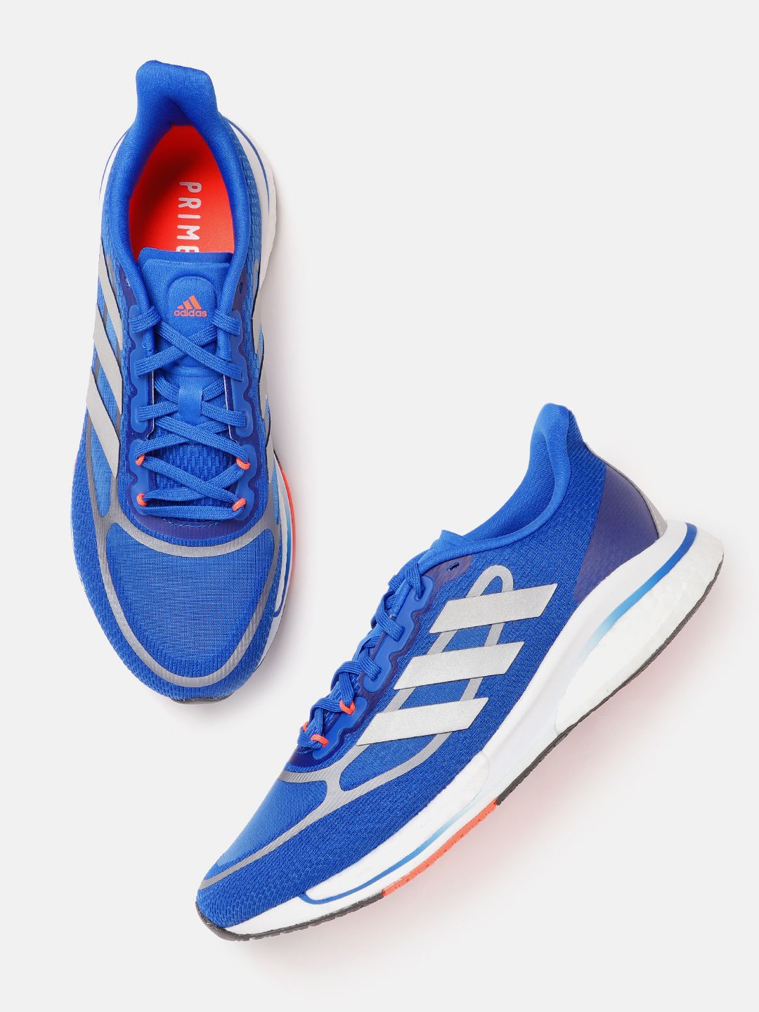 ADIDAS Men Blue Woven Design Supernova + M Running Shoes