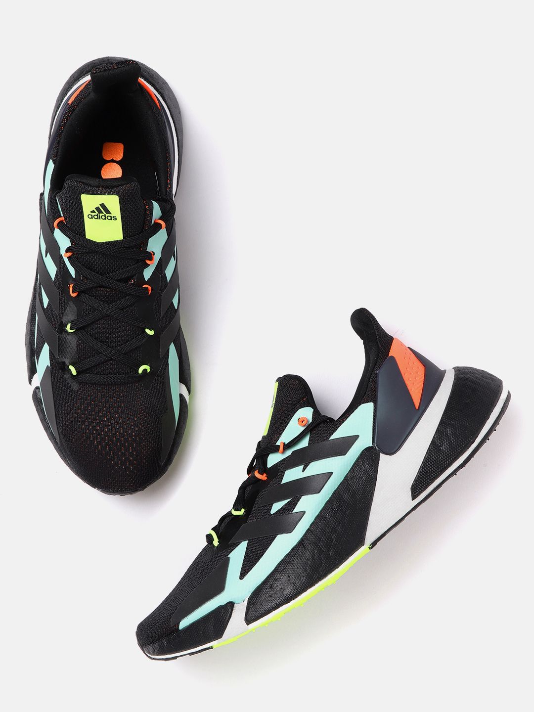 Buy ADIDAS Men Black & Blue Woven Design X9000L4 Running Shoes