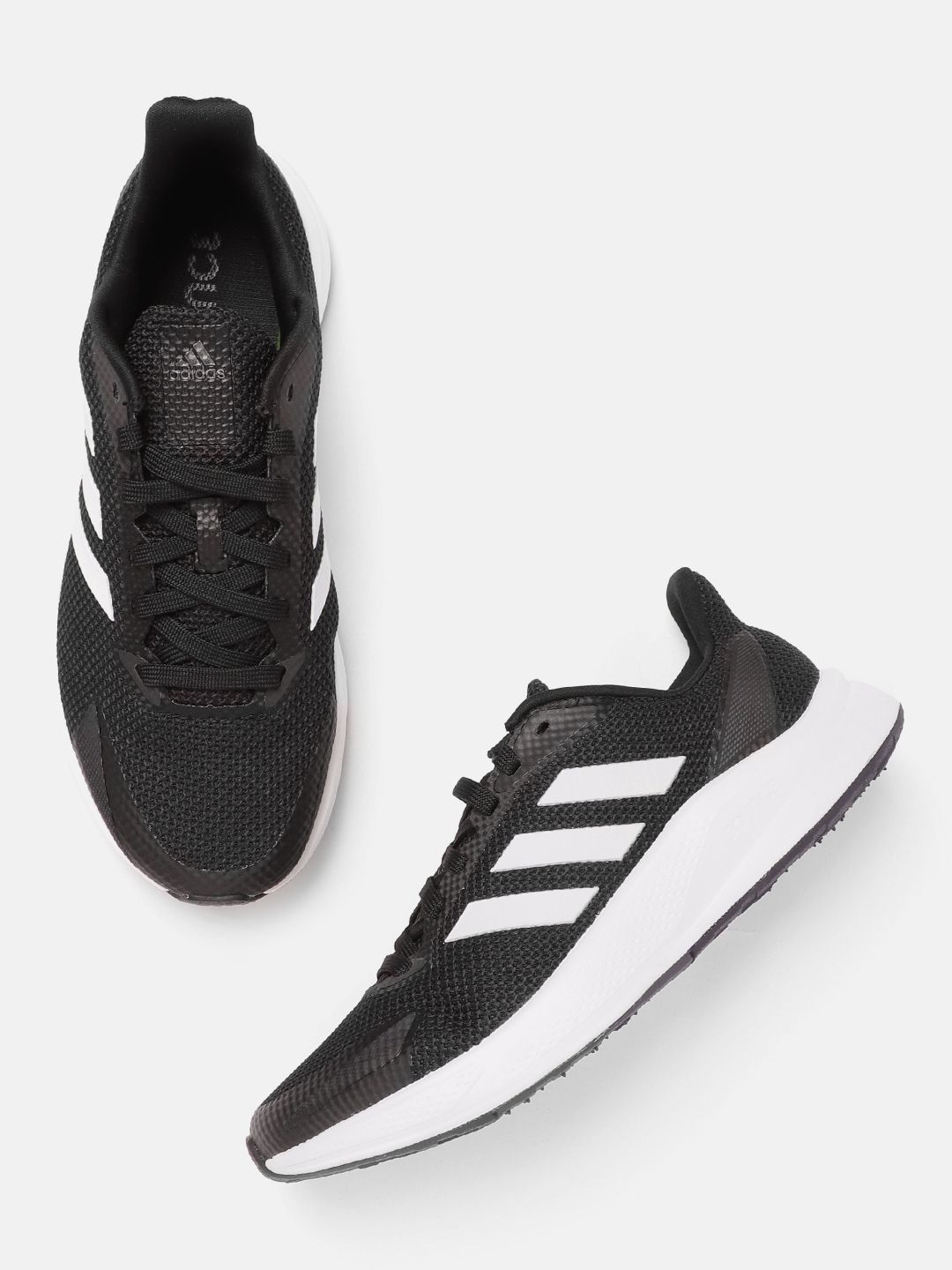 ADIDAS Women Black Woven Design X9000L1 Running Shoes Price in India