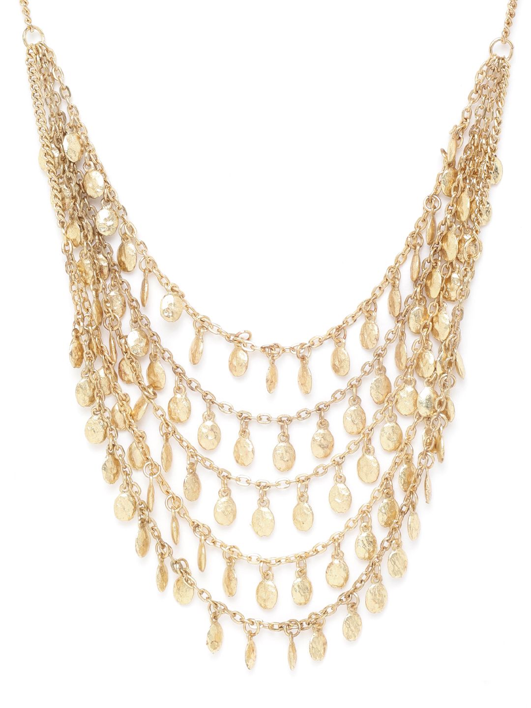 RICHEERA Gold-Plated Layered Necklace Price in India