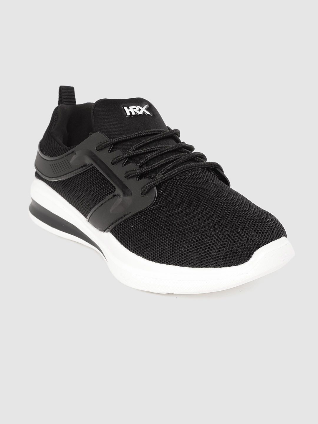 HRX by Hrithik Roshan Men Black Woven Design Street Running Shoes