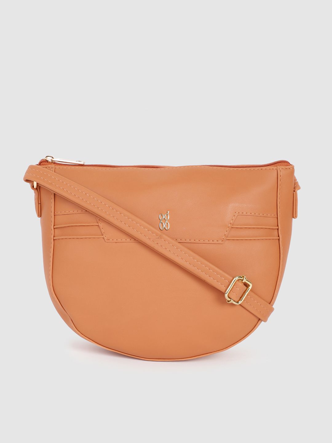 Baggit Peach-Coloured Solid TENDY E DIEGO Sling Bag Price in India