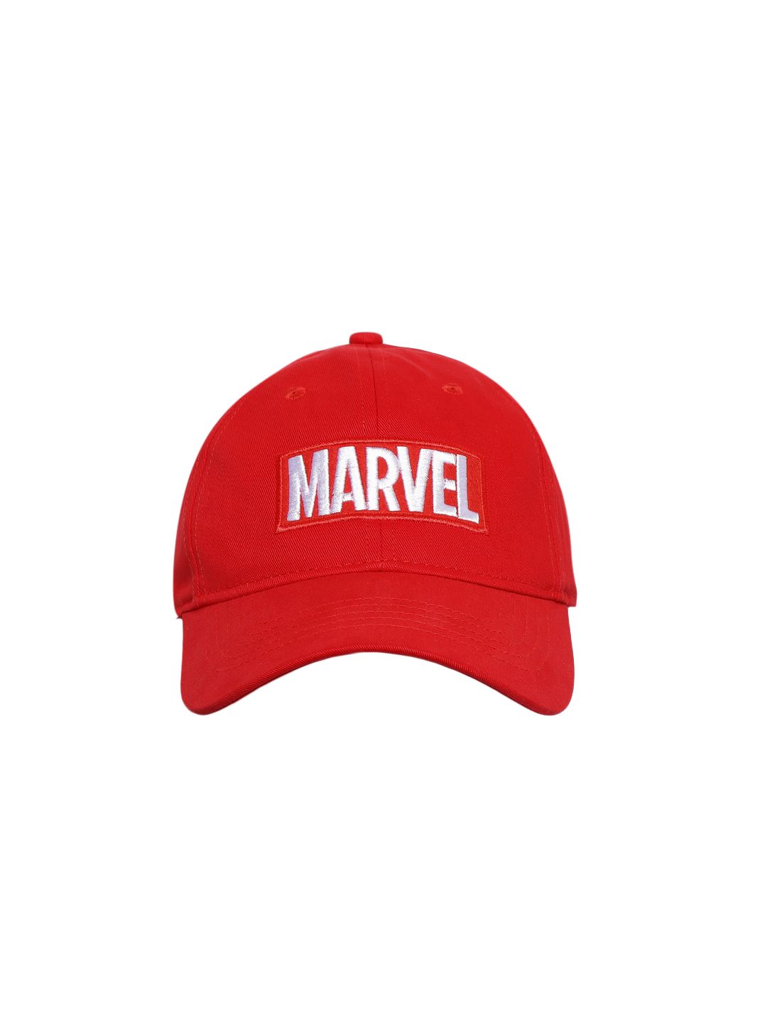 Kook N Keech Men Red Embroidered Marvel Baseball Cap