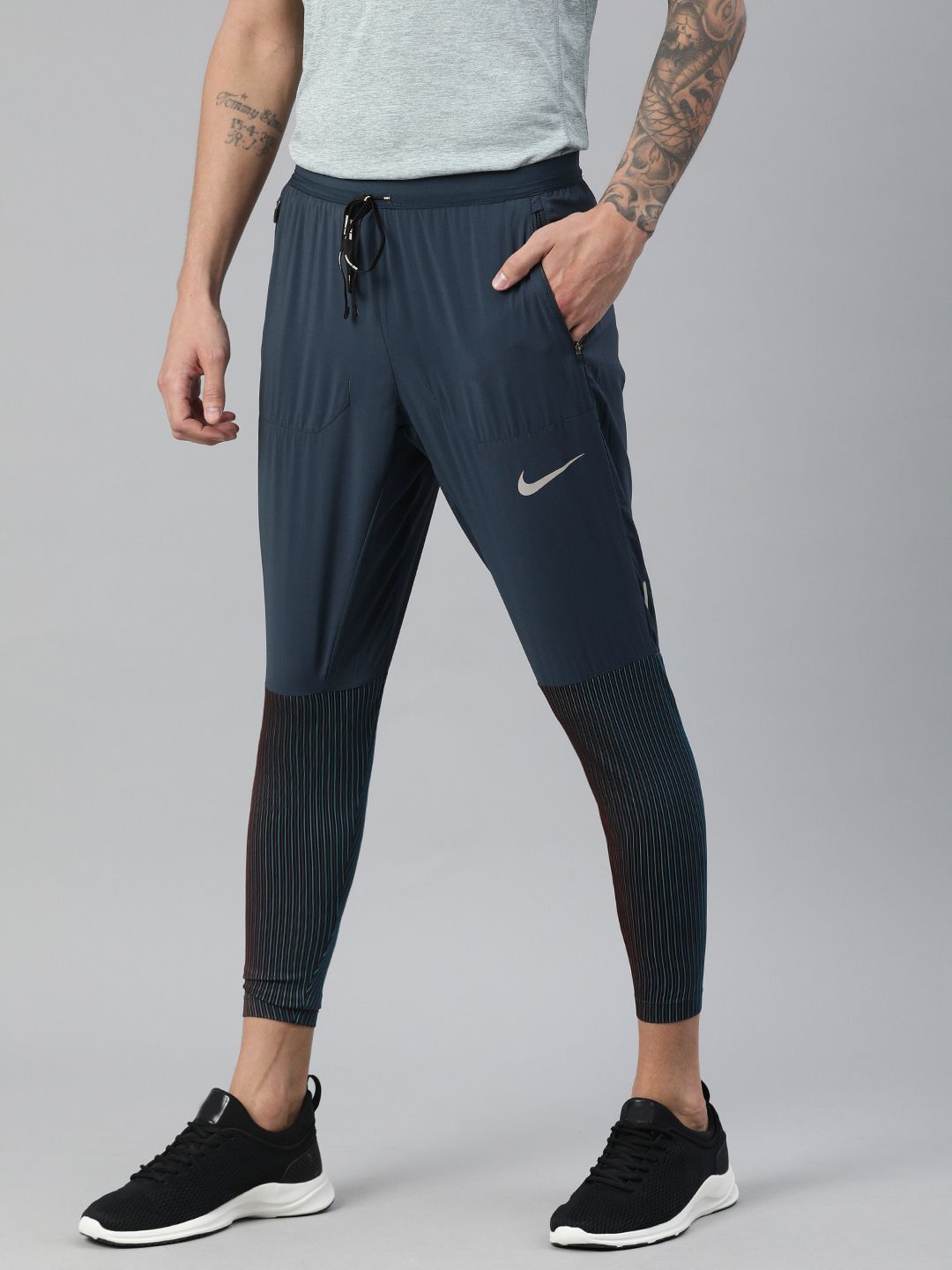 Buy Nike Men Navy Blue Solid Phenom Elite Future FastMen's Hybrid
