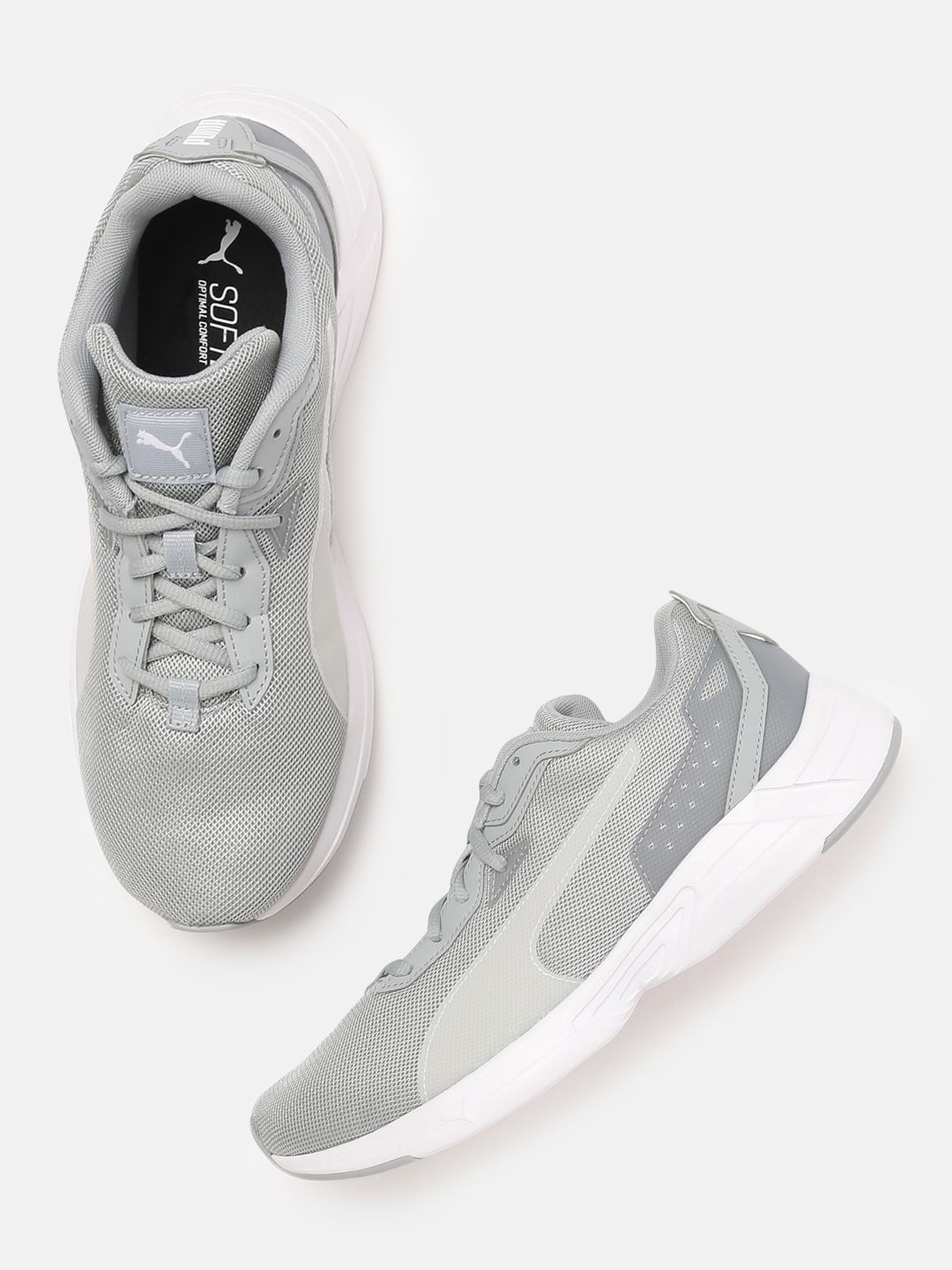 Puma Unisex Grey Space Runner Running Shoes Price in India