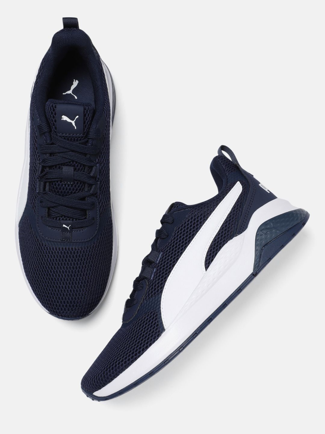 Puma Unisex Navy Blue Anzarun FS Core Sneakers