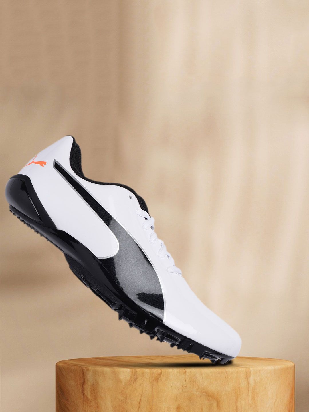 Puma Unisex White Solid evoSPEED Prep Sprint 2 Running Spikes Price in India