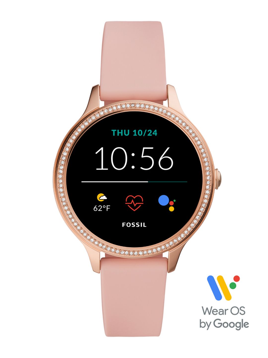 Fossil Women Pink Gen 5E Smartwatch FTW6066 Price in India