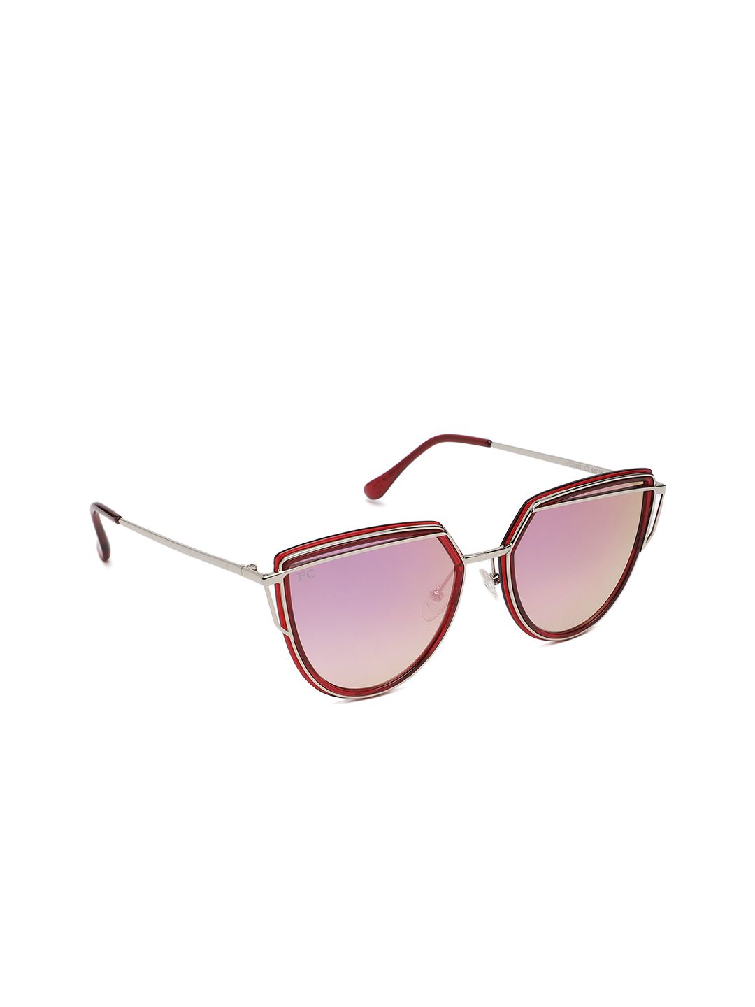 French Connection Women Pink Cateye Sunglasses FC 7432 C5 S Price in India