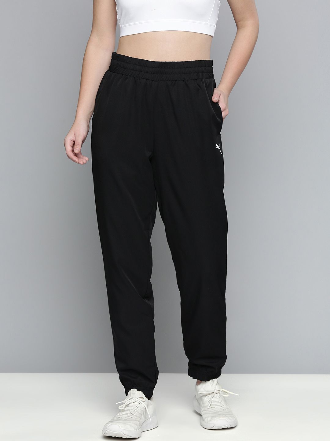 Puma Women Black Active DryCELL Woven Joggers Price in India