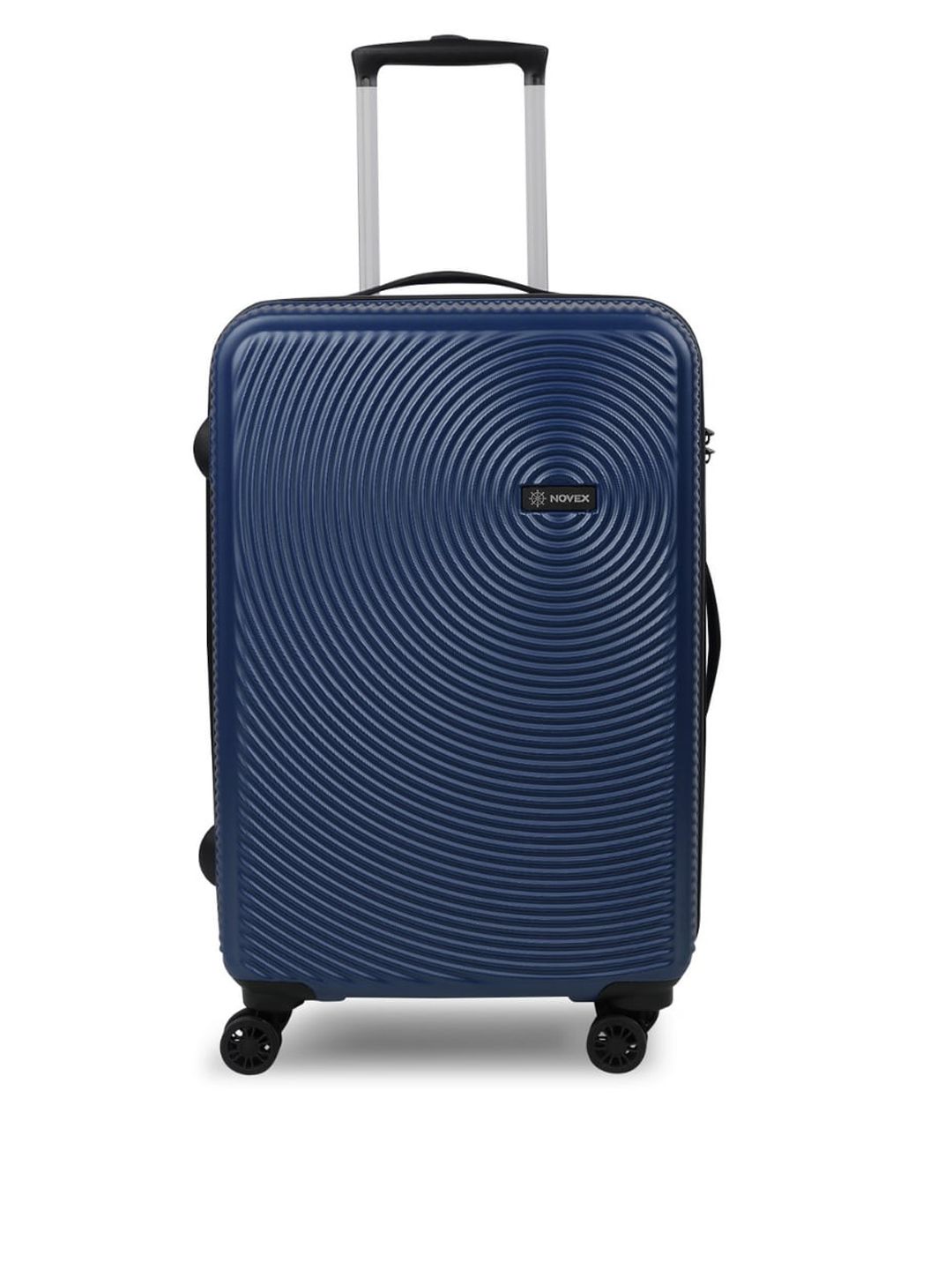 NOVEX Unisex Blue Textured Hard-Sided Cabin Suitcase Trolley Bag Price in India