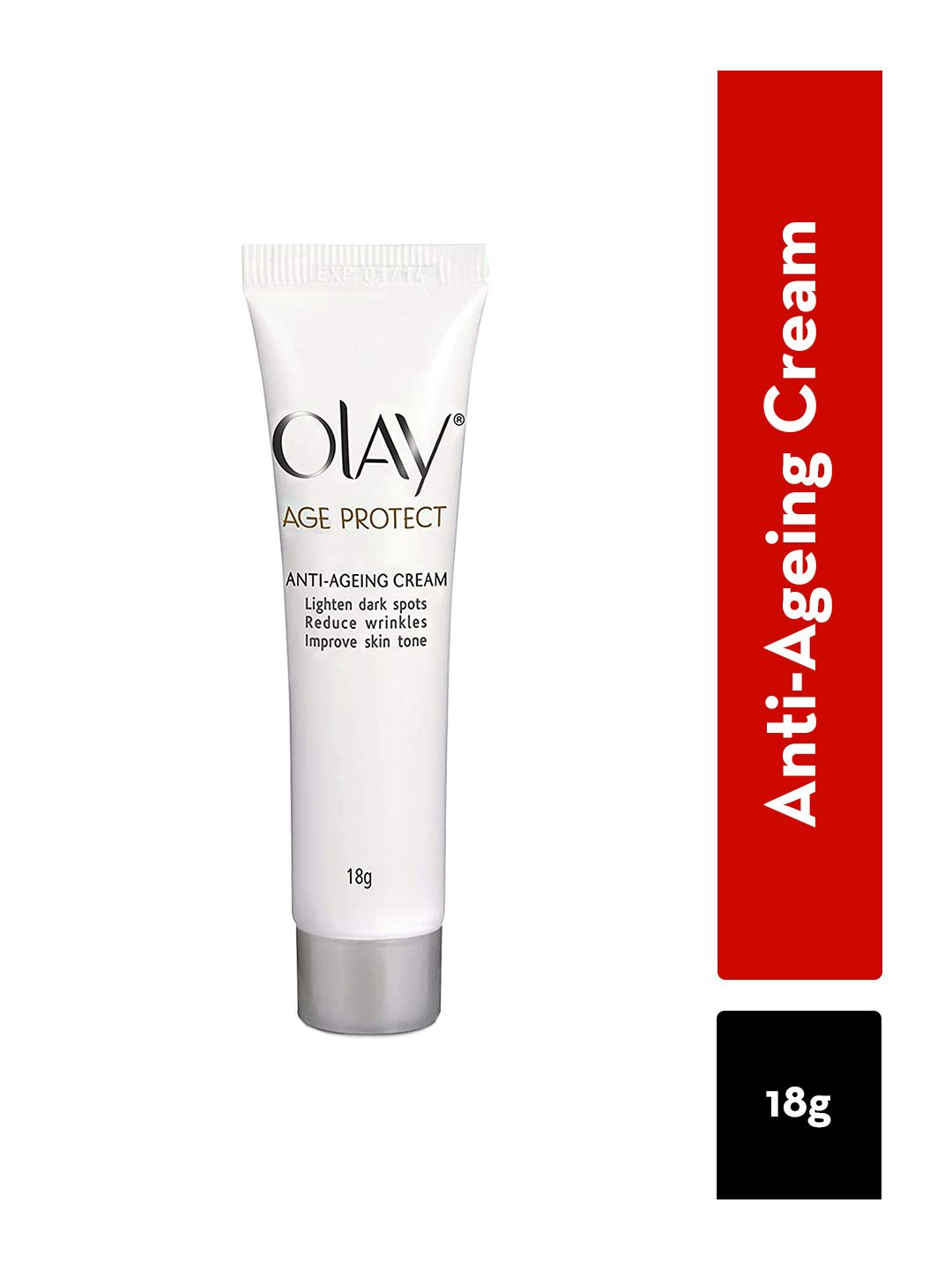 Olay Olay Age Protect Anti-Ageing Cream - Reduces Wrinkles with Salicylic Acid, Aloe & BHA- 18g