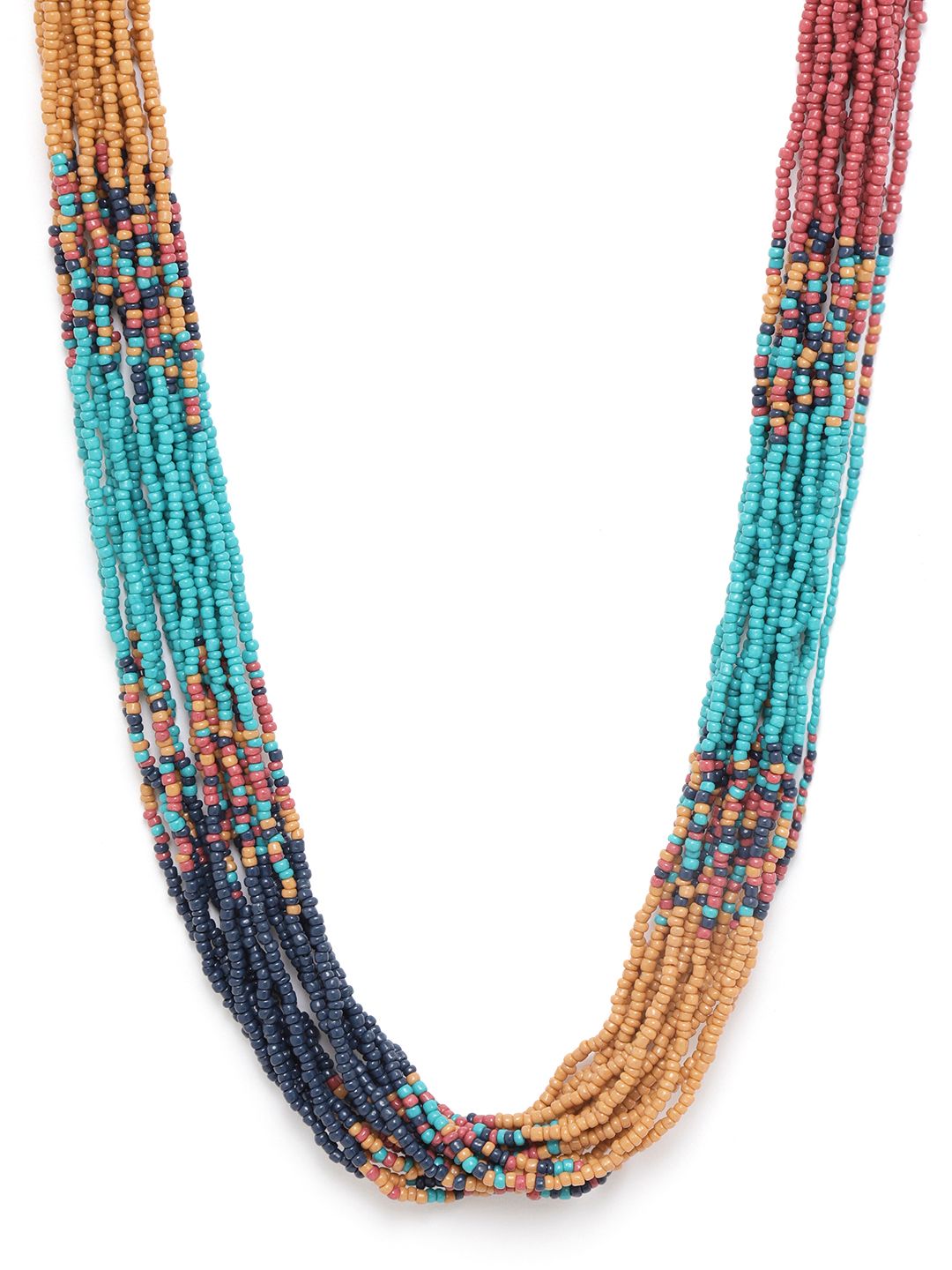 RICHEERA Multicoloured Beaded Necklace Price in India