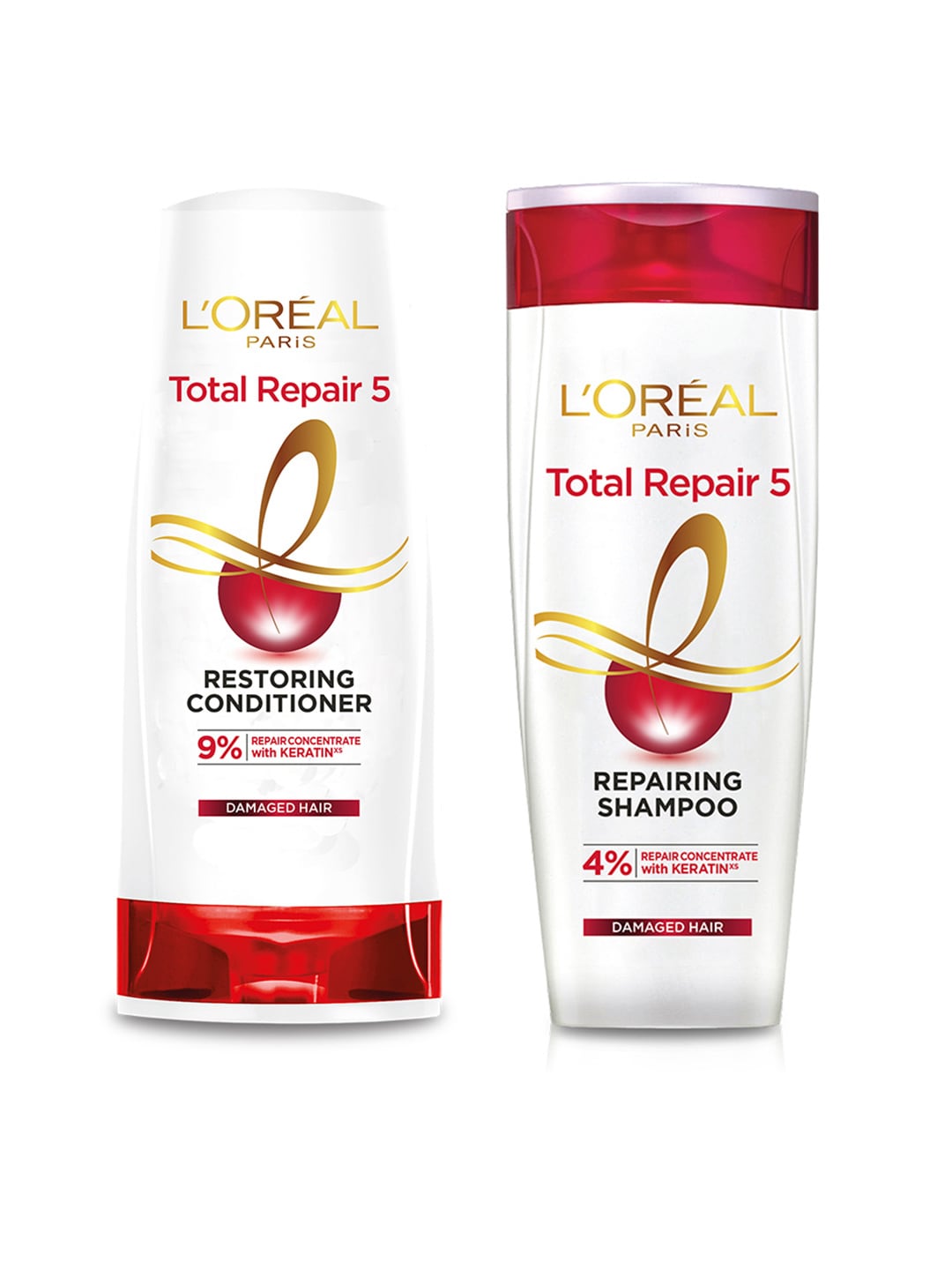 LOreal Paris Set of Total Repair 5 Advanced Repairing Shampoo 360 ml & Conditioner 175 ml Price in India