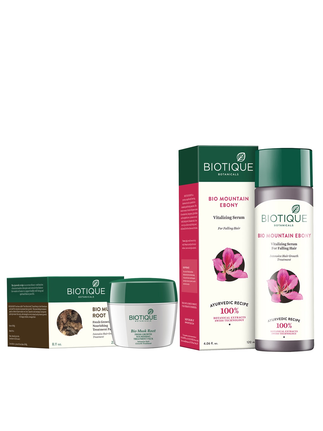 Biotique Unisex Sustainable Set of Nourishing Treatment Hair Pack &  Anti-Hairfall Serum Price in India
