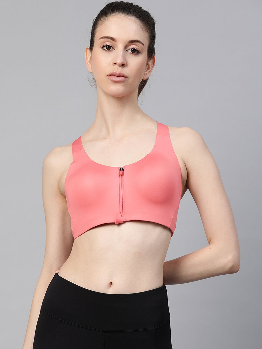 ADIDAS Pink Solid Non-Wired Heavily Padded Stronger For It Sustainable Workout Sustainable Bra GM2866 Price in India