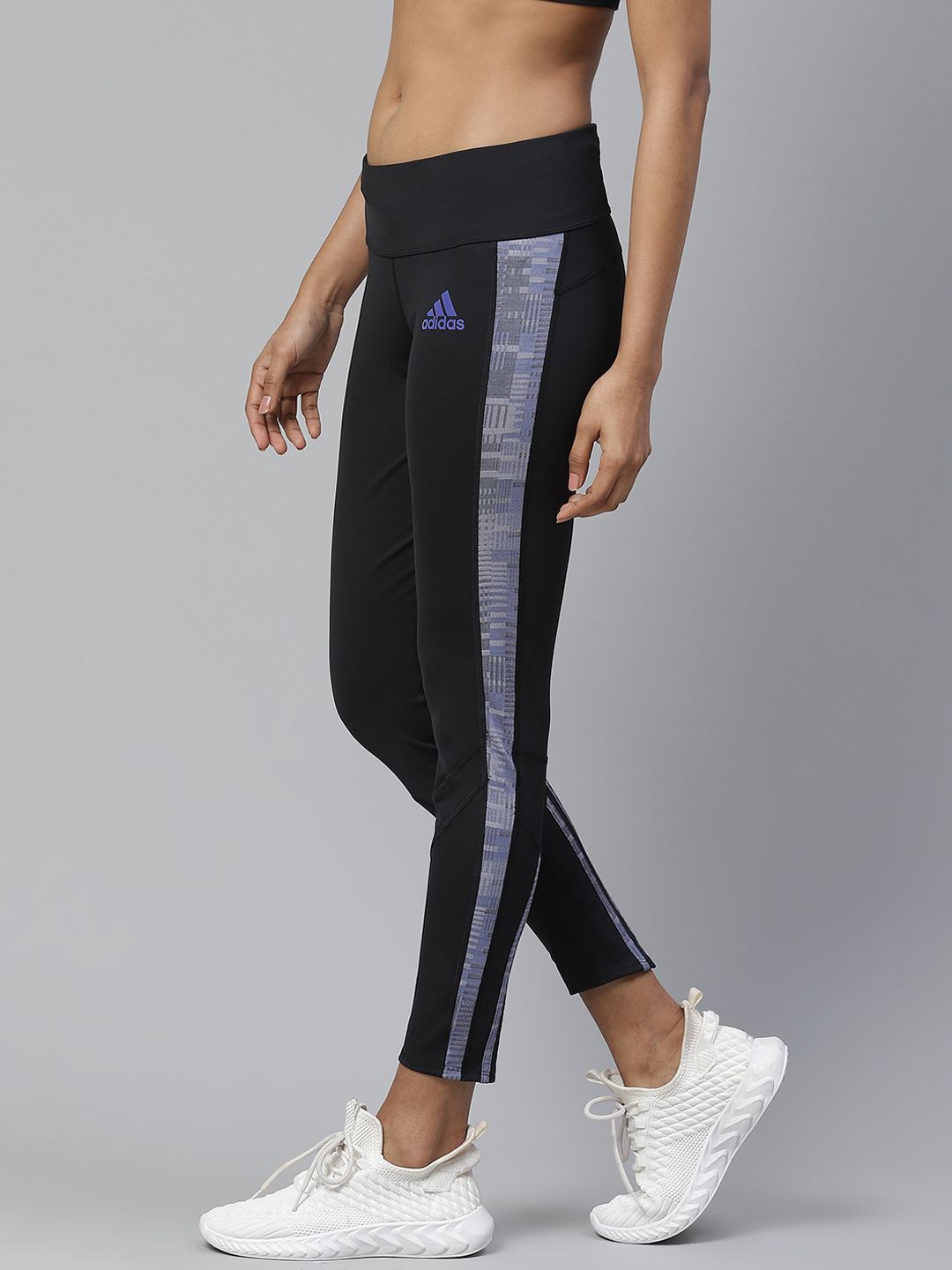 ADIDAS Women Sustainable Black Solid Own The Run Primeblue Running Sustainable Tights Price in India