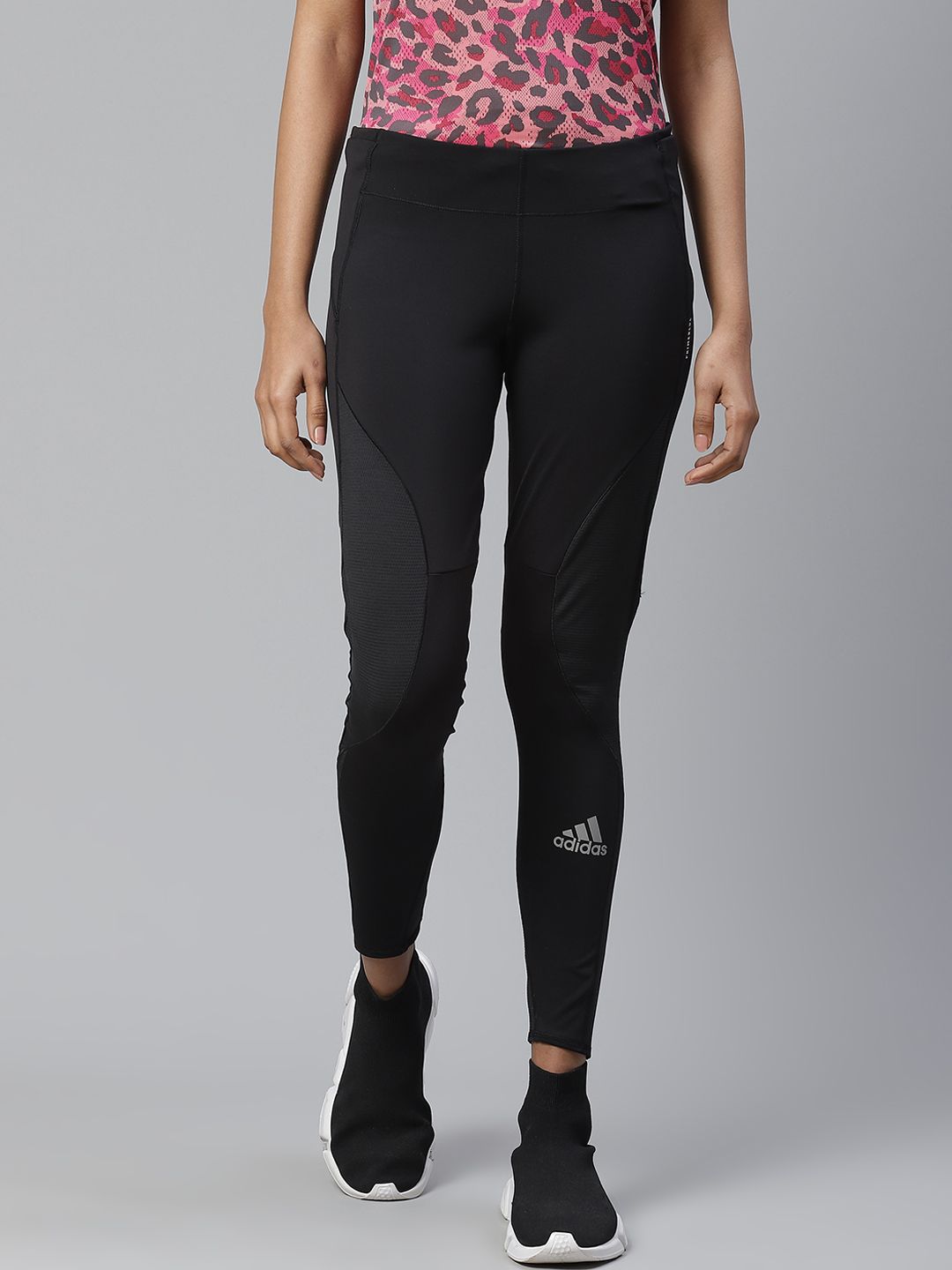 ADIDAS Women Black Solid Fast Running Primeblue Sustainable Tights Price in India