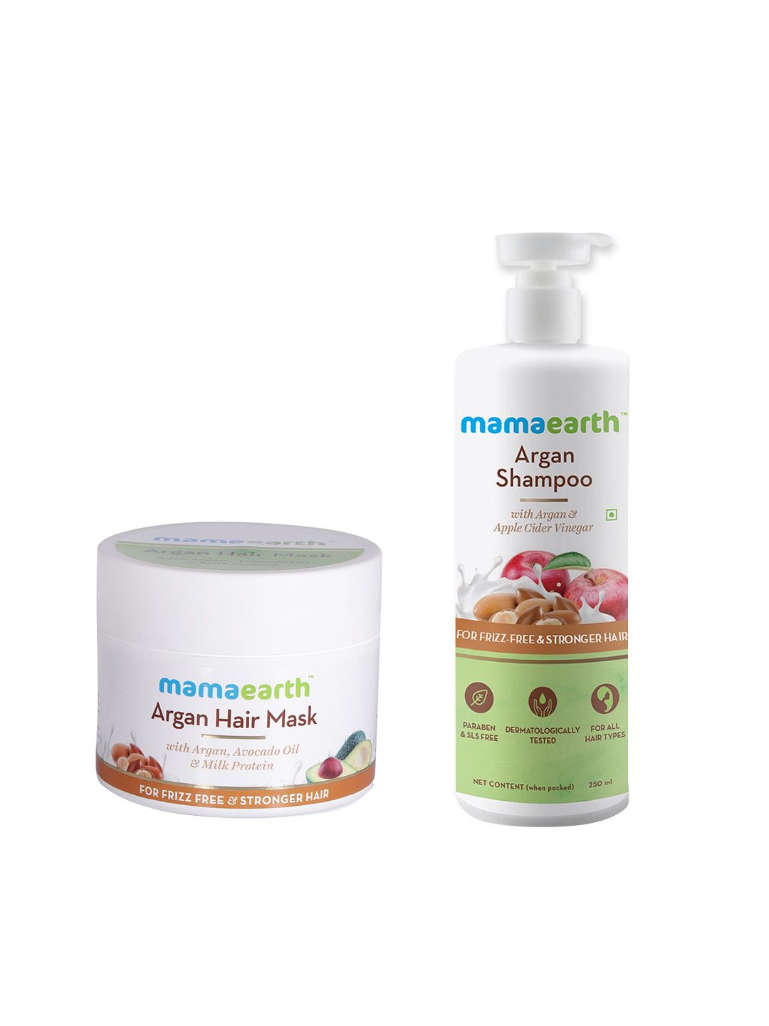 Mamaearth Set of Sustainable Argan Hair Mask & Shampoo Price in India