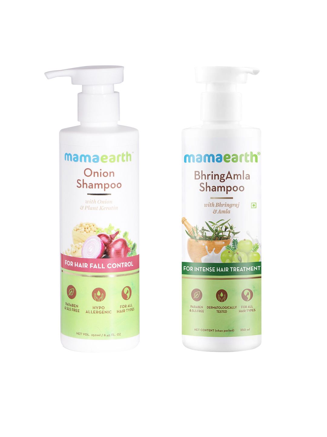 Mamaearth Unisex Set of Onion Shampoo & BhringAmla Shampoo Price in India