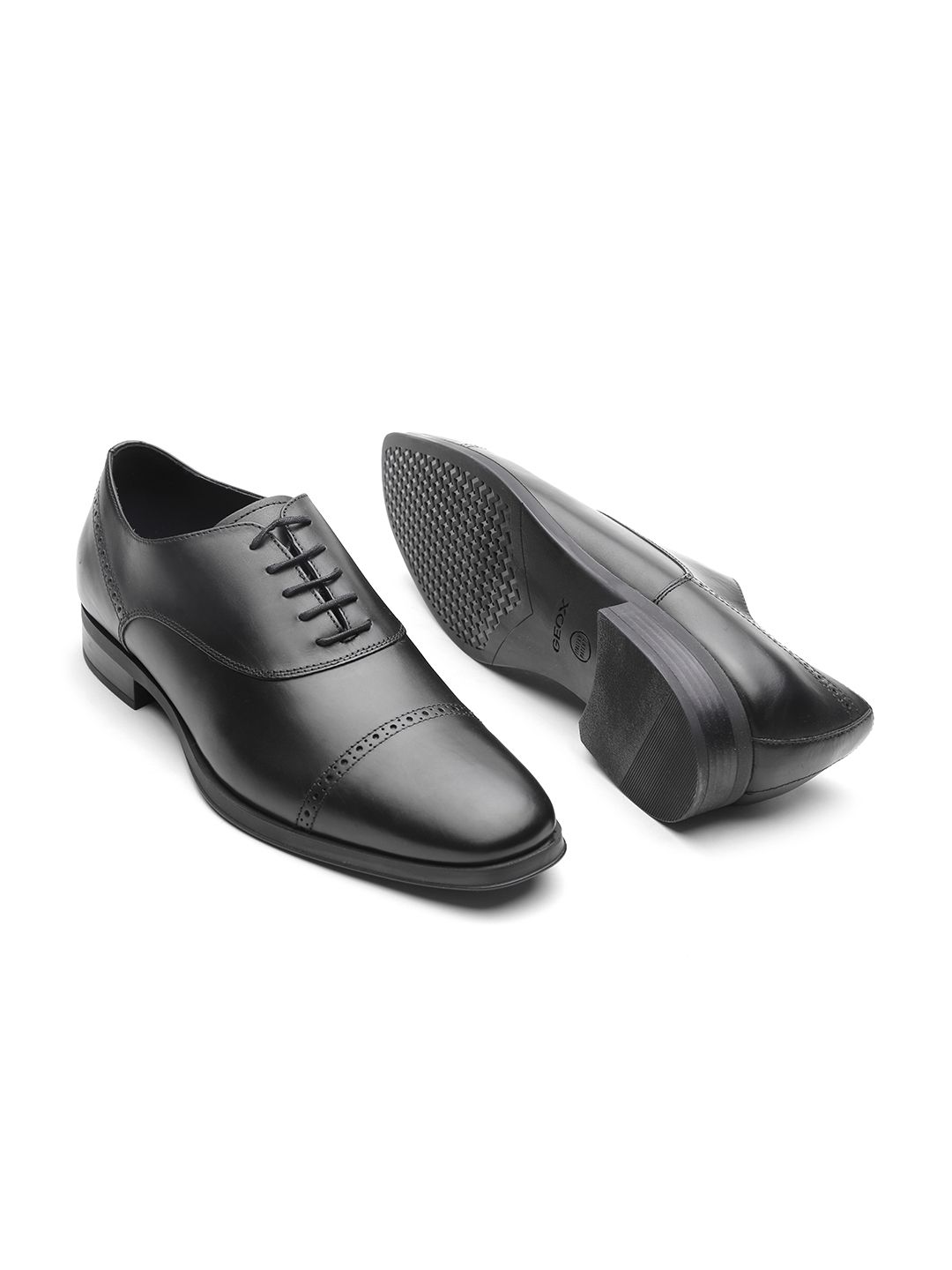 Geox Respira Men Italian dress shoes Geox lace-up Leather Shoes | Black | FARFETCH main image 3