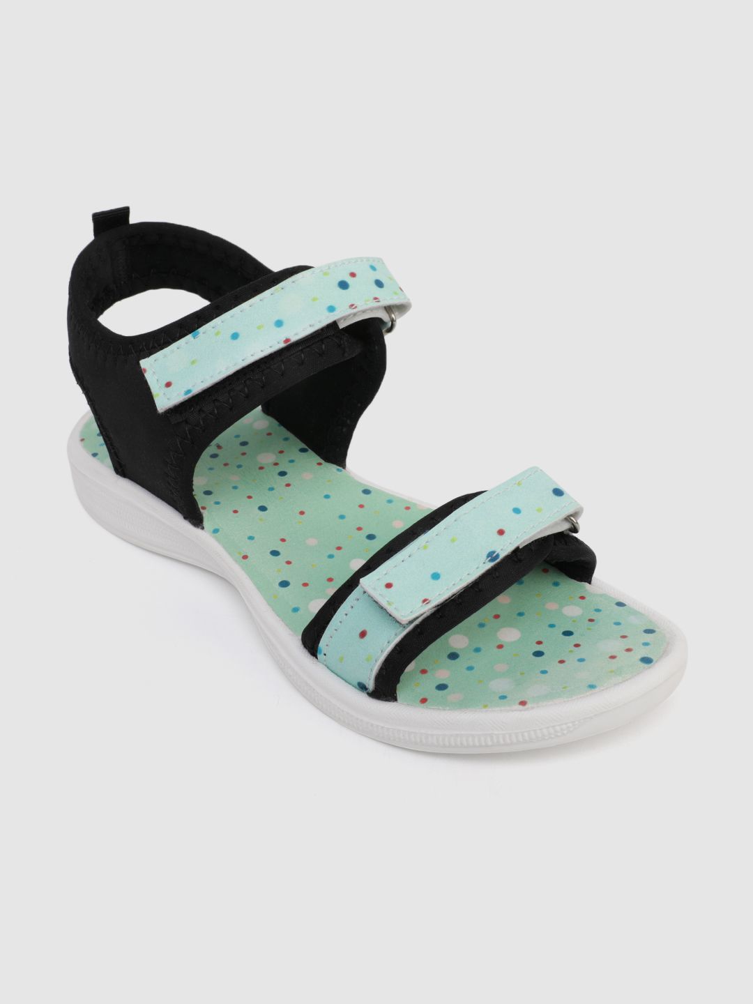 DressBerry Women Green Printed Sports Sandals Price in India