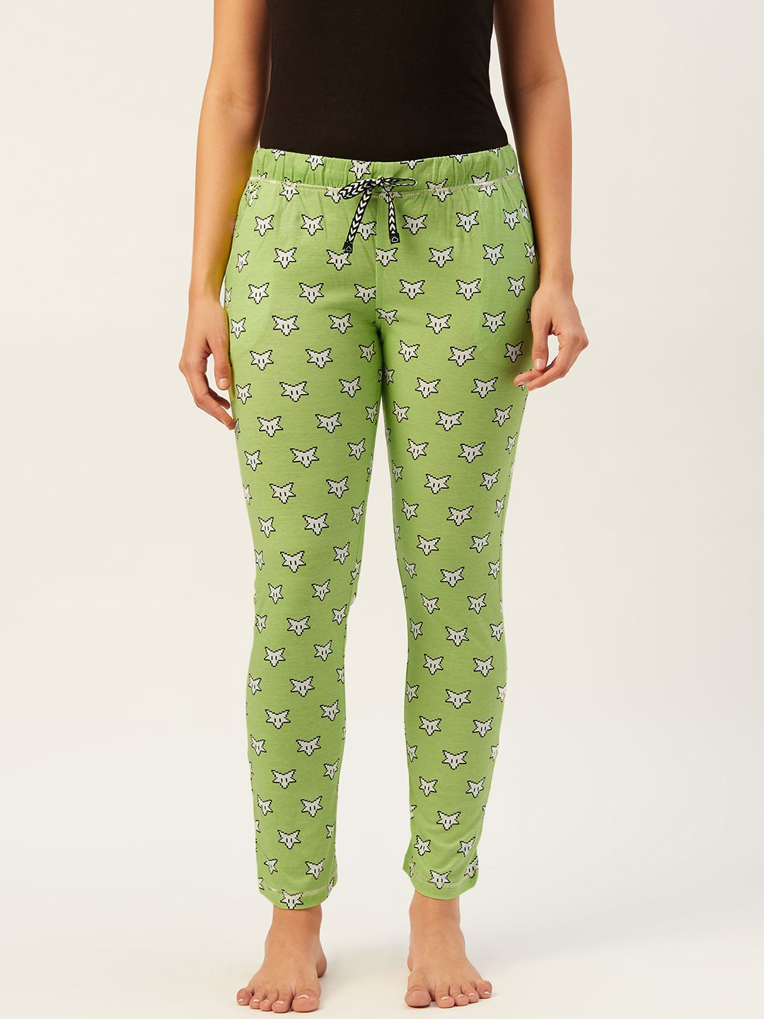 Sweet Dreams Women Assorted Cotton Star Print Lounge Pants Price in India