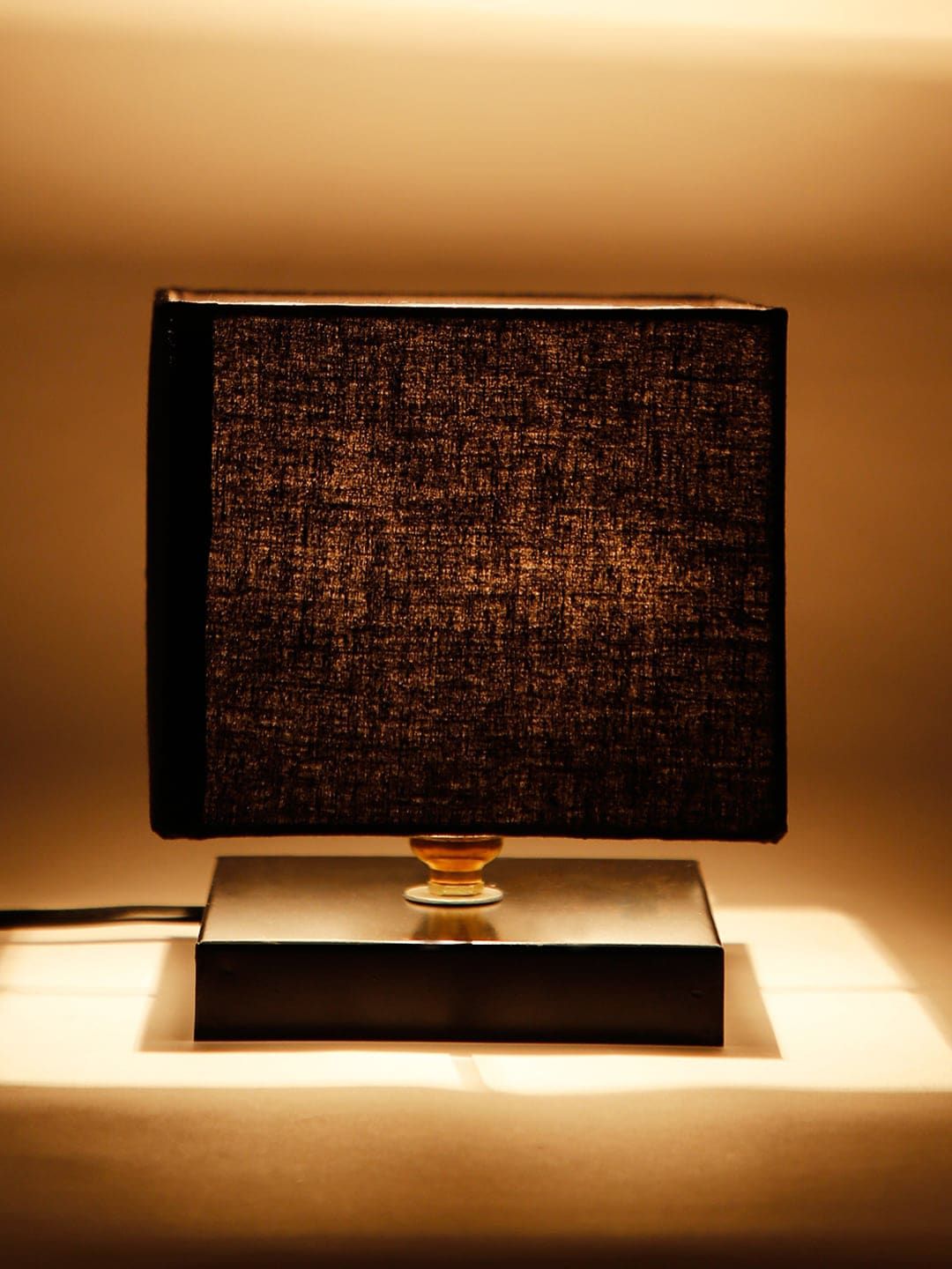 Devansh Black Solid Contemporary Table Lamp Price in India