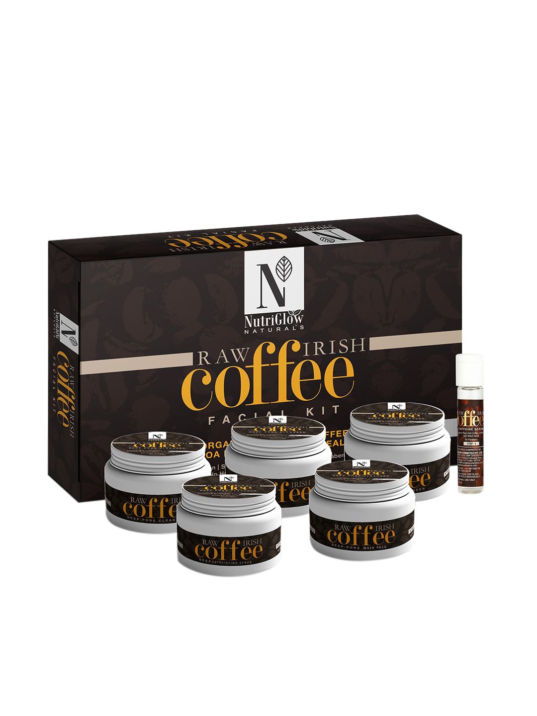 NutriGlow Sustainable Natural Raw Irish Coffee Facial Kit 260 gm