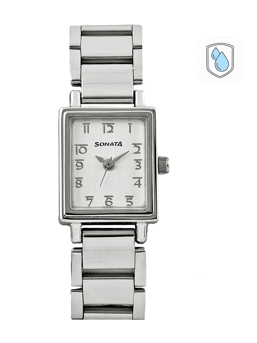 Sonata Quartz Analog With Silver Dial Watch For Women - Ns8080sm02