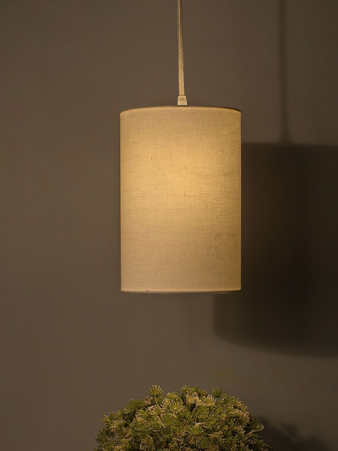 Homesake White Printed Contemporary Hanging Lamp Price in India
