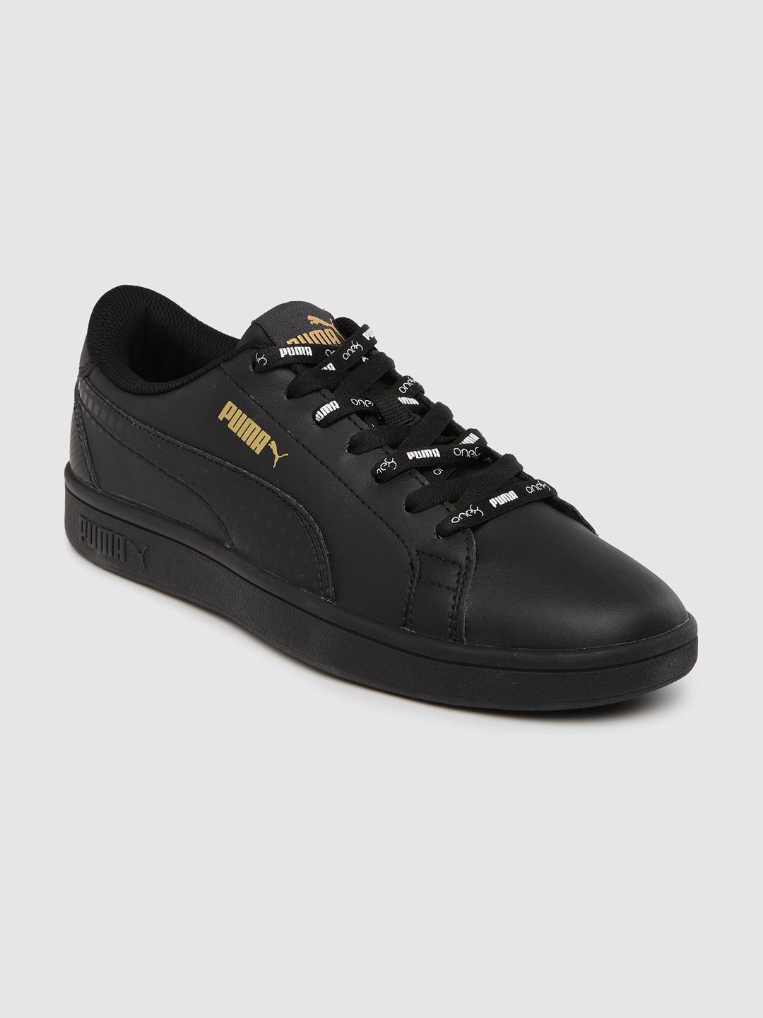 one8 x PUMA Men Black Chris Solid IDP Sneakers