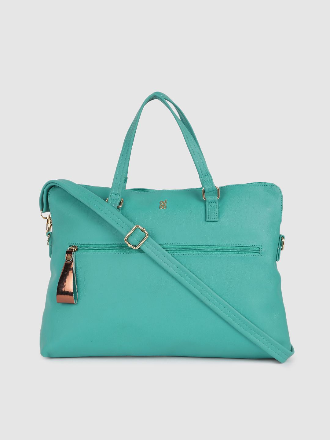 Baggit Teal Blue Solid Shoulder Bag Price in India