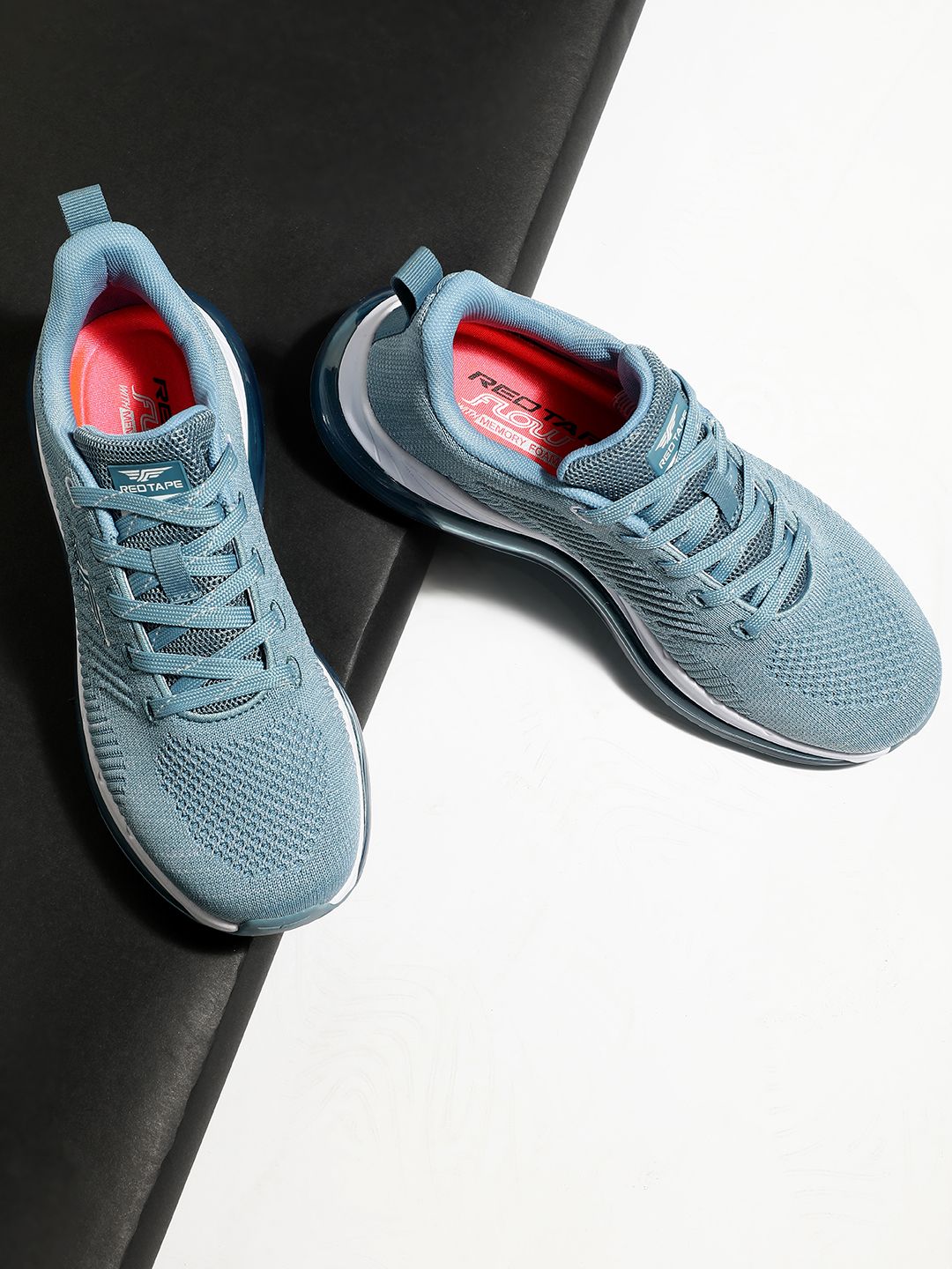 Red Tape Women Blue Mesh Air + Walking Shoes Price in India