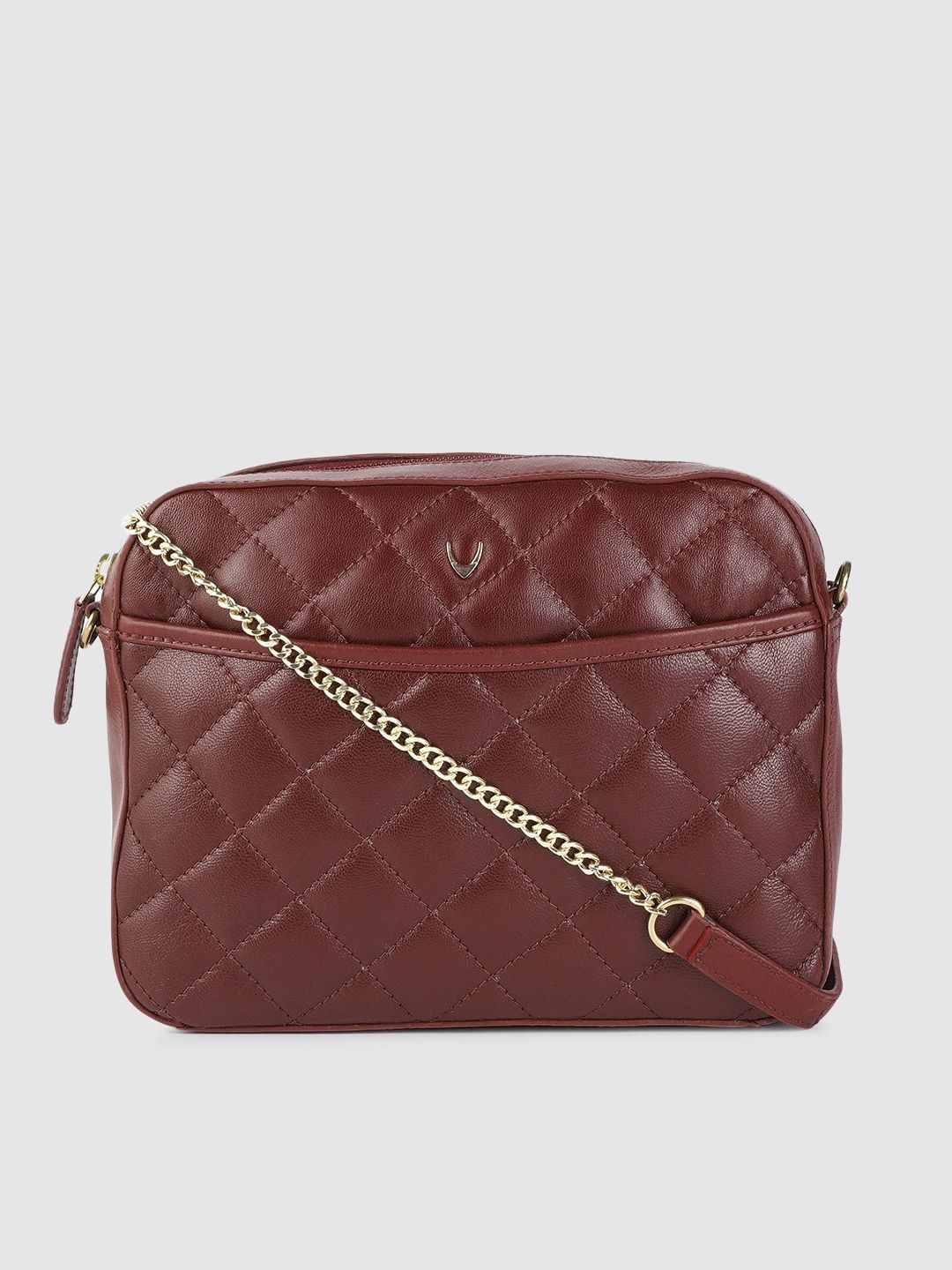 Hidesign Red Quilted Leather Sling Bag Price in India