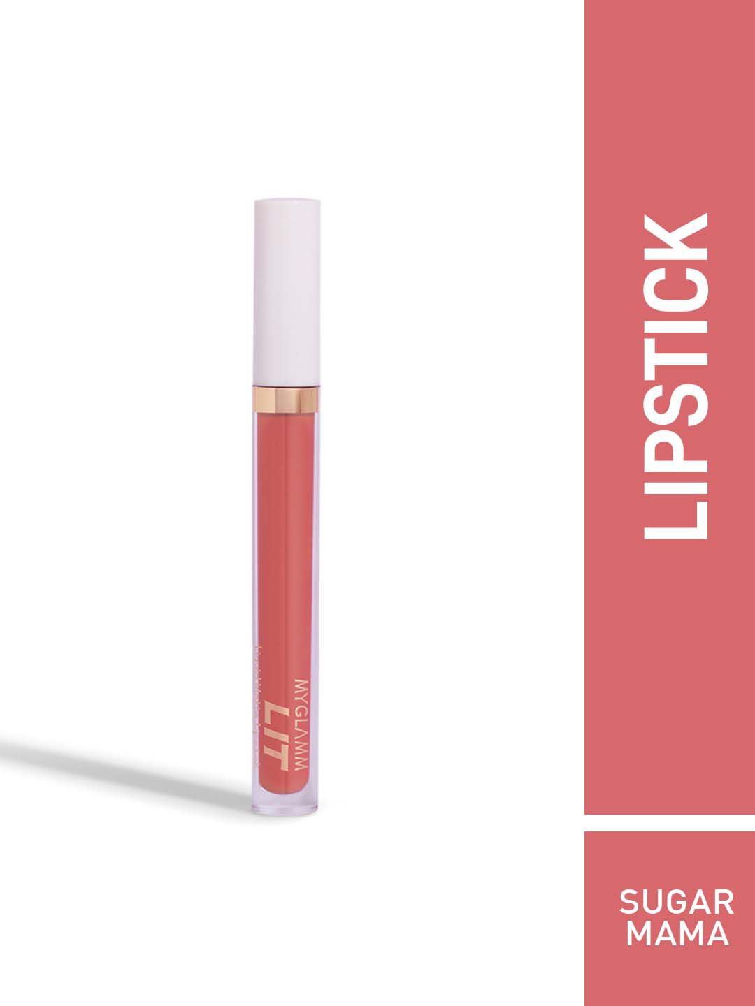 MyGlamm LIT Liquid Matte Lipstick-Sugar Mama-3ml Price in India