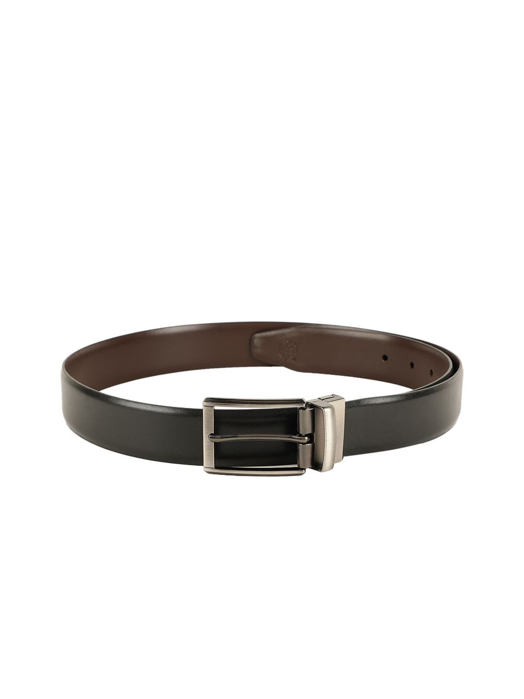 Buy ZEVORA Men Black & Brown Reversible Solid Belt - Belts for Men