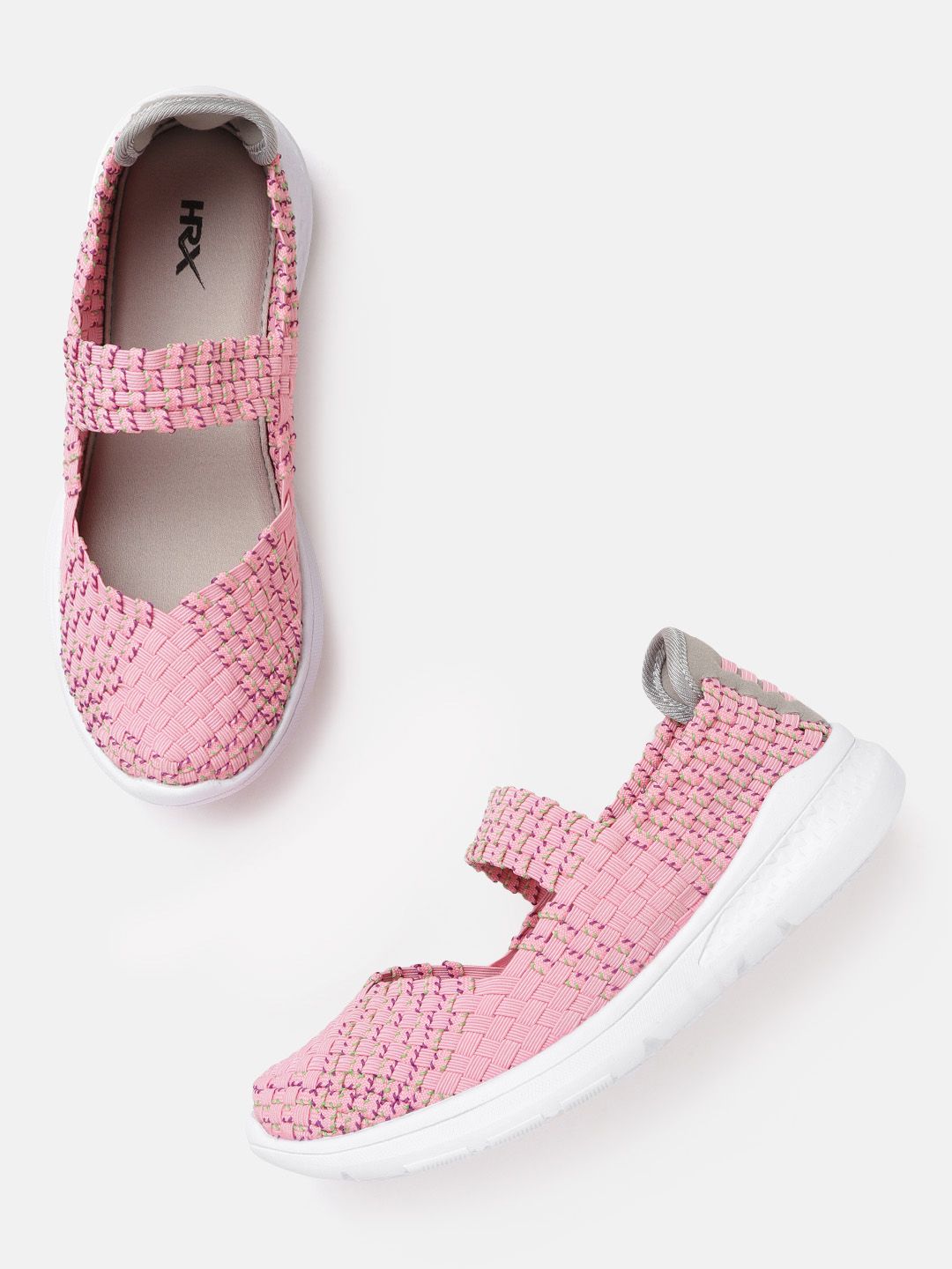HRX by Hrithik Roshan Women Pink Soft Walk Series 2.0 Socks Shoes Price in India