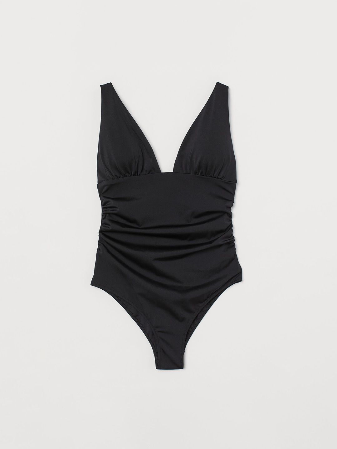H&M Women Black Solid Shaping swimsuit Price in India