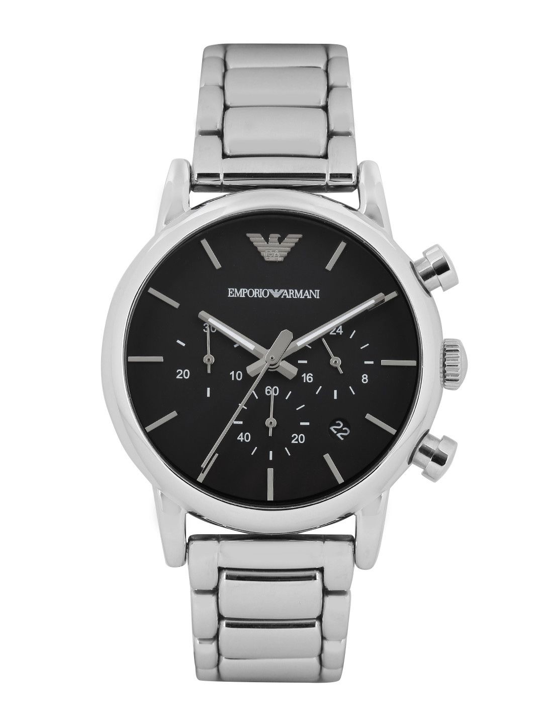 Emporio Armani Emporio Armani Men Black Dial Chronograph Watch AR1853