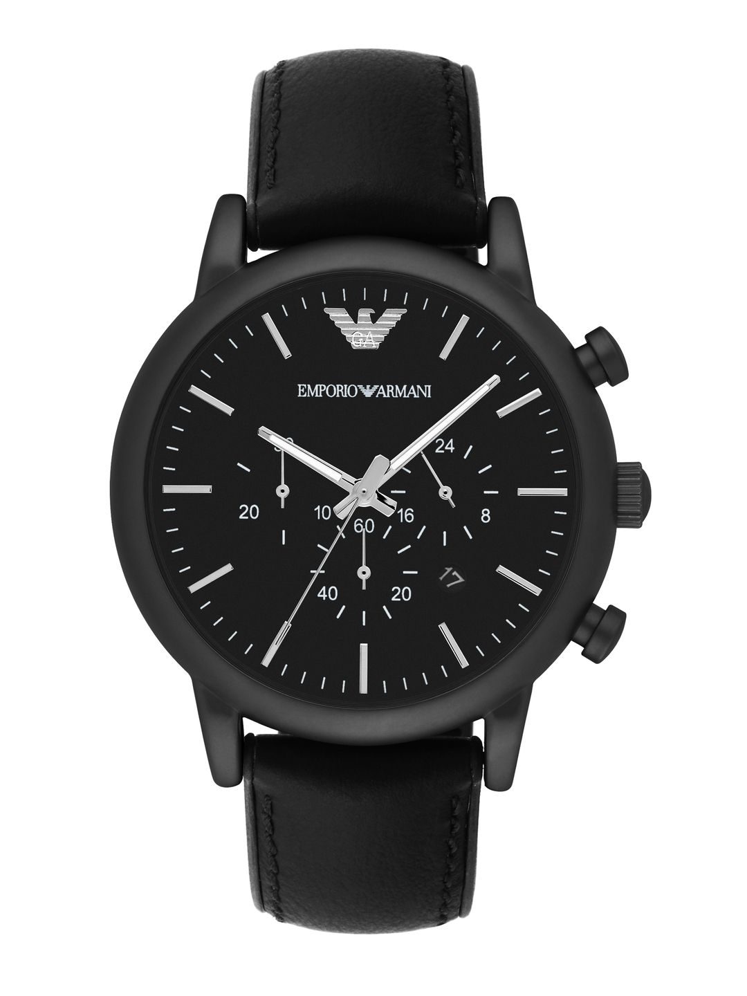 Emporio Armani Emporio Armani Men Black Dial Chronograph Watch AR1970