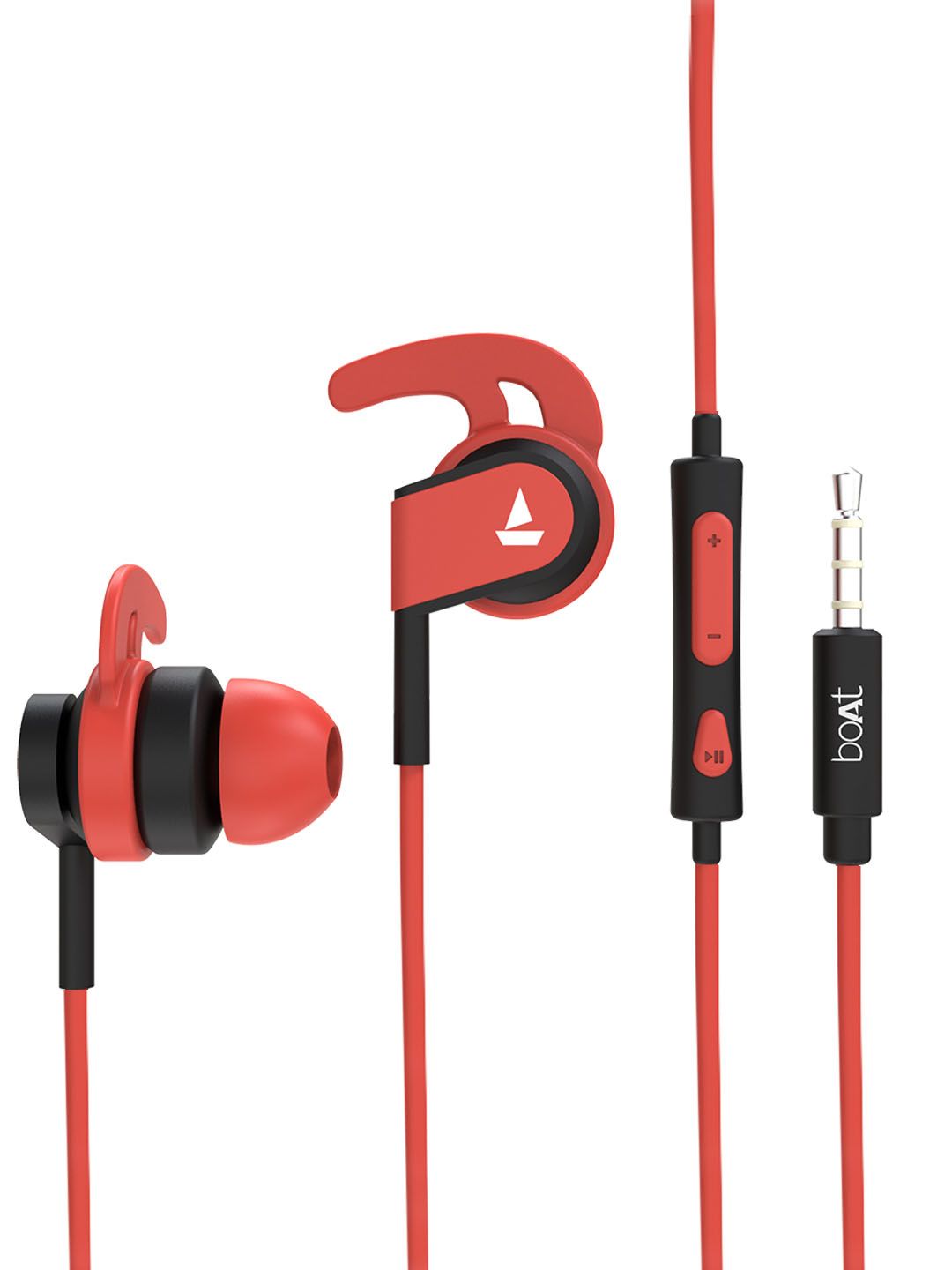 boAt Bassheads 242 M In Ear Wired Earphones with Mic - Red Price in India