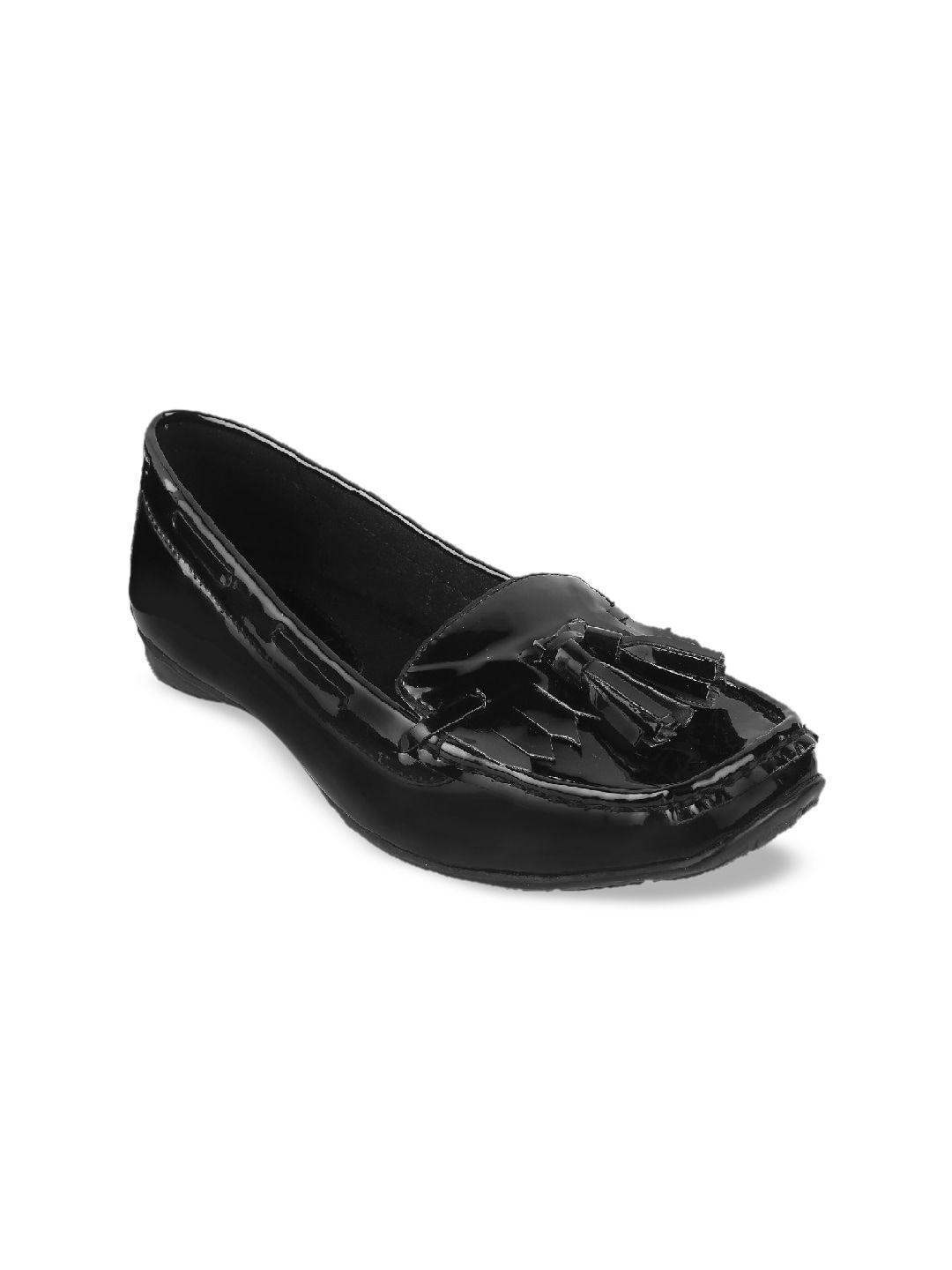 Catwalk Women Black Tassel Loafers Price in India