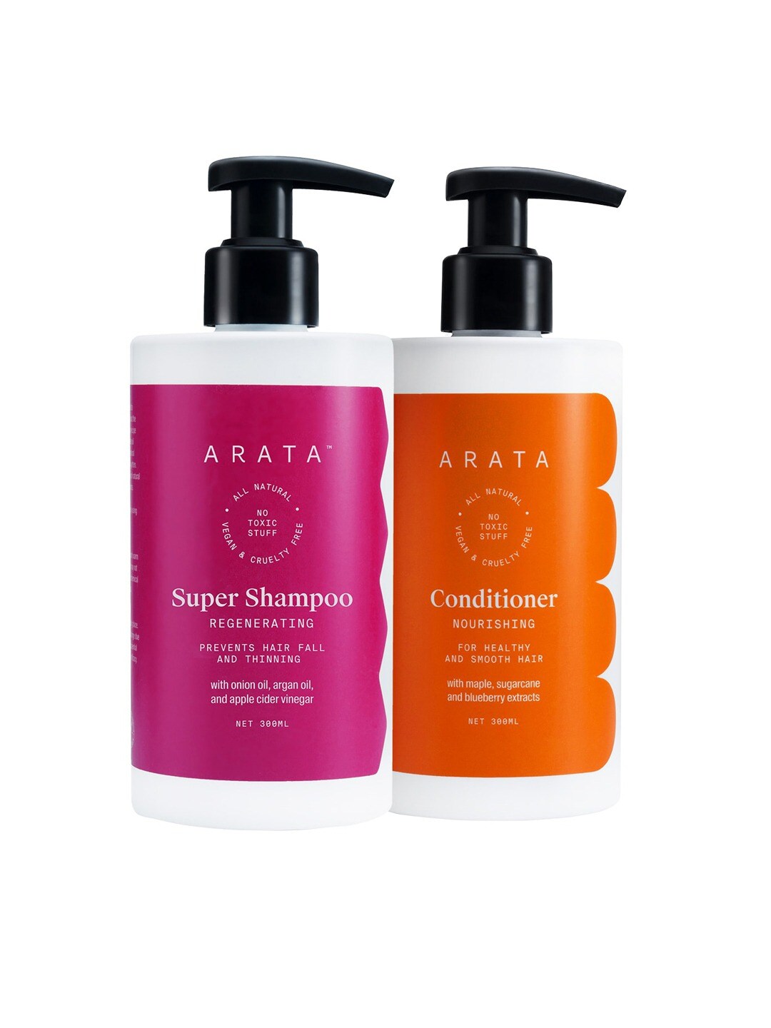 ARATA Unisex Combo of 3 Hair Fall Control Shampoo 300 ml Price in India