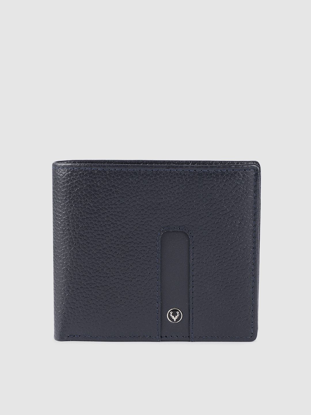 Allen Solly Allen Solly Men Navy Blue Solid Two Fold Wallet