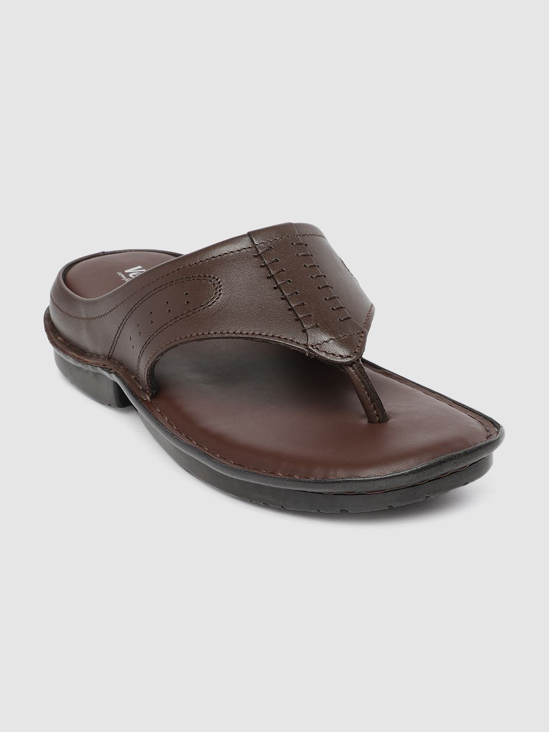 Ventoland Men Brown Leather Comfort Sandals