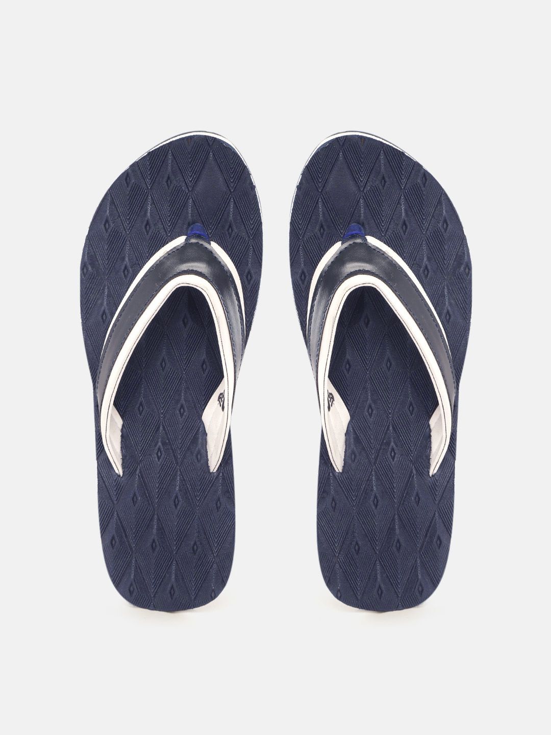 Roadster Women Navy Blue Solid Thong Flip-Flops Price in India