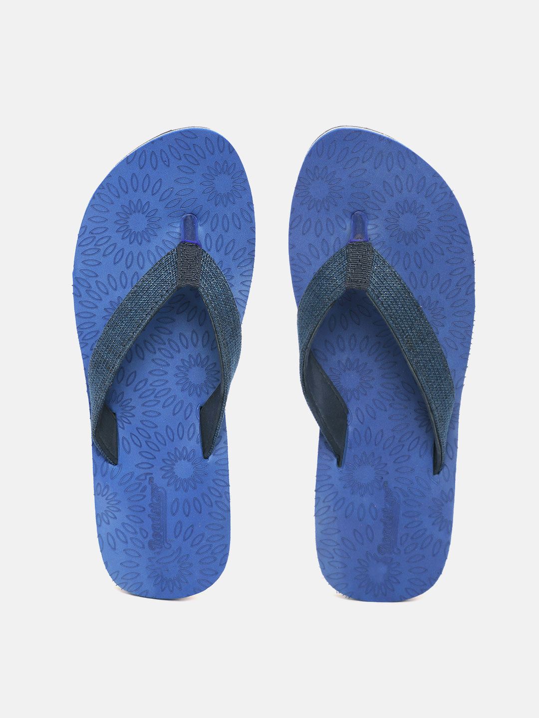 Roadster Women Blue Woven Design Thong Flip-Flops Price in India