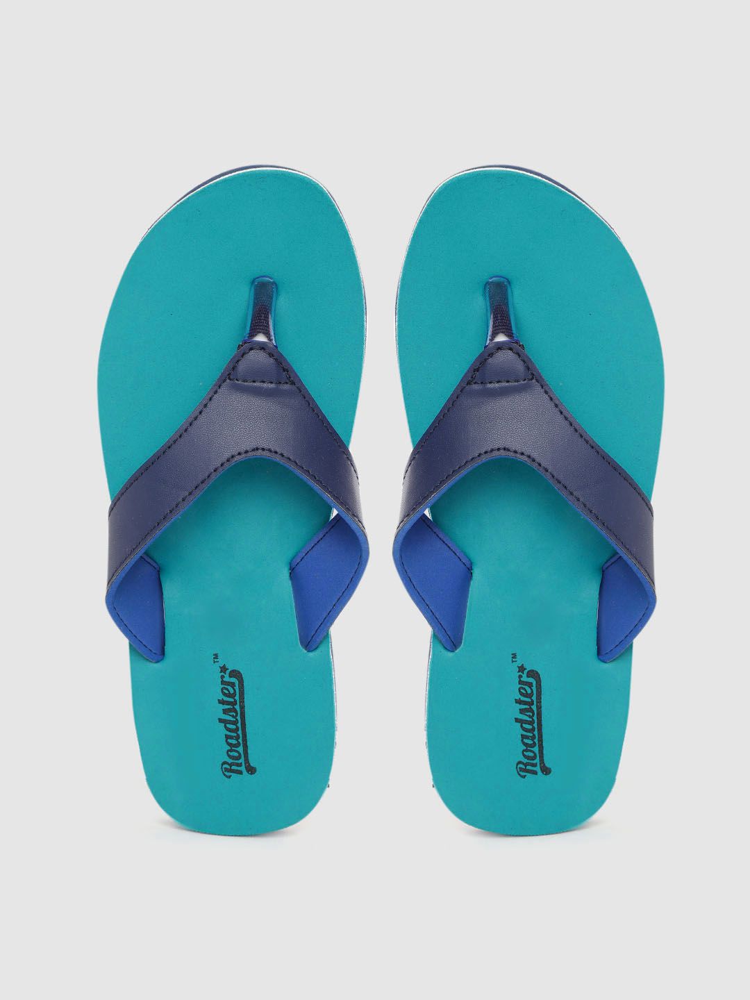 Roadster Women Blue Solid Thong Flip-Flops Price in India